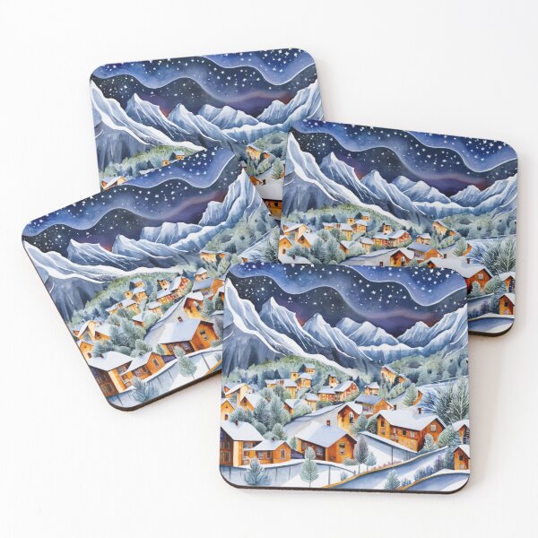 Item preview, Winter Village and Mountain View designed and sold by Gustavo Navarro.