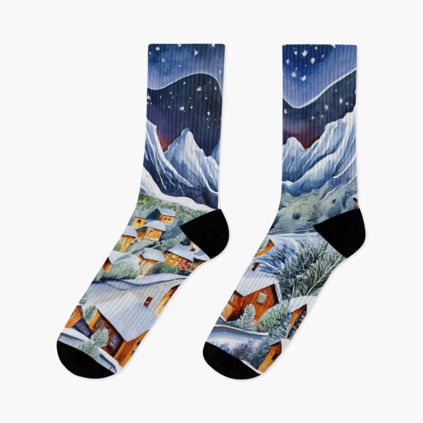 Item preview, Winter Village and Mountain View designed and sold by Gustavo Navarro.