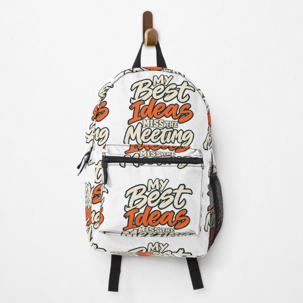 Item preview, My Best Ideas Miss the Meeting Bold Lettering designed and sold by Bikivuno.