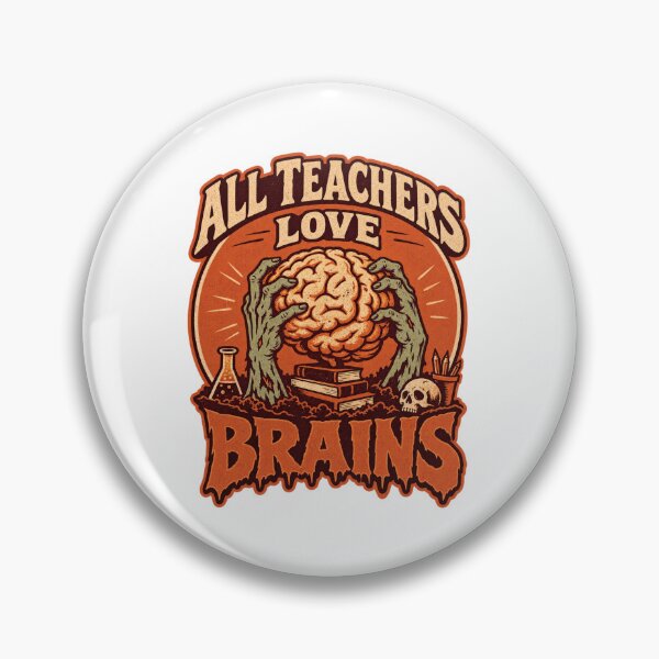 Item preview, All Teachers Love Brains designed and sold by LuveraxArt.