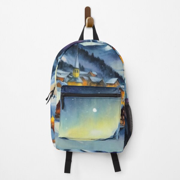 Item preview, Mountain Village in Blue Winter designed and sold by Gustavo Navarro.