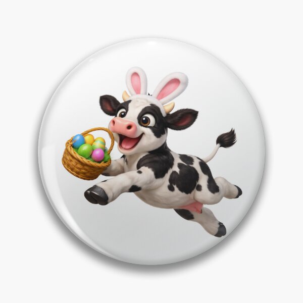 Item preview, Holstein Cow Easter Basket designed and sold by Sillytoe.