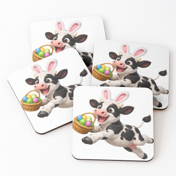 Item preview, Holstein Cow Easter Basket designed and sold by Sillytoe.