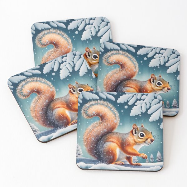 Item preview, Squirrel in Falling Snow designed and sold by Gustavo Navarro.