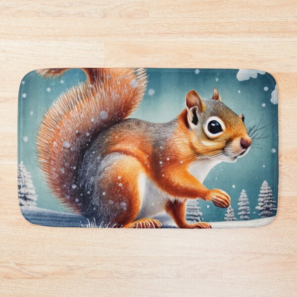 Item preview, Squirrel in Falling Snow designed and sold by Gustavo Navarro.