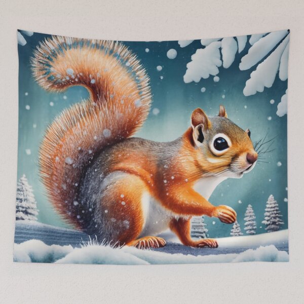 Item preview, Squirrel in Falling Snow designed and sold by Gustavo Navarro.