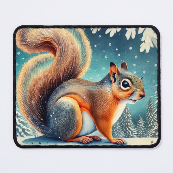 Item preview, Winter Squirrel in Pine Woods designed and sold by Gustavo Navarro.