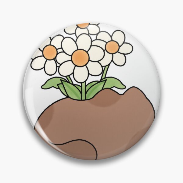 Item preview, Adorable brown cat-shaped vase with daisies designed and sold by Rohyadalim.
