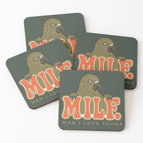 Item preview, Funny Kea M.I.L.F. Man I Love Fauna NZ designed and sold by MvuuStudio.