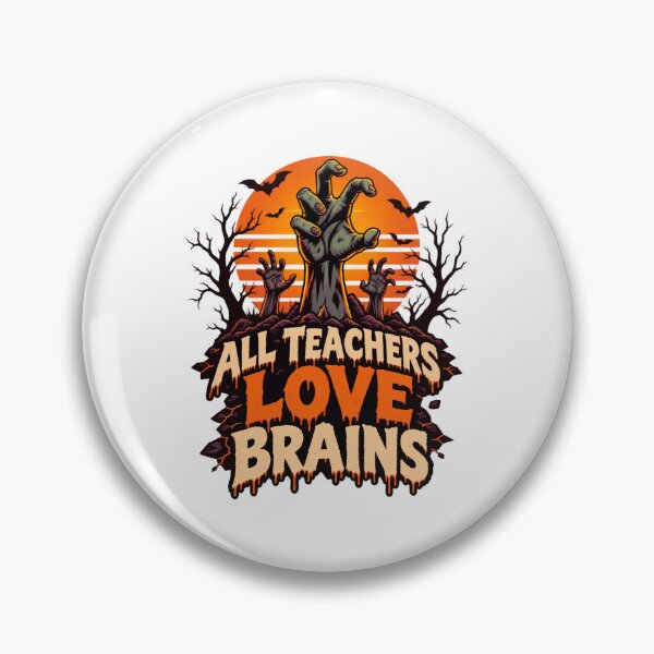 Item preview, All Teachers Love Brains designed and sold by LuveraxArt.