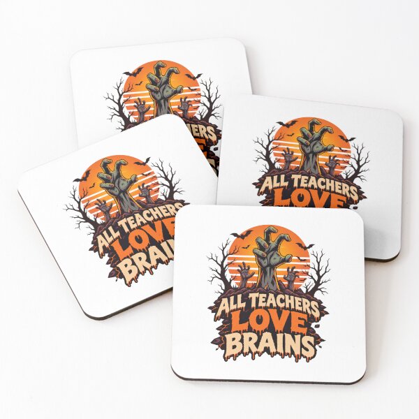 Item preview, All Teachers Love Brains designed and sold by LuveraxArt.