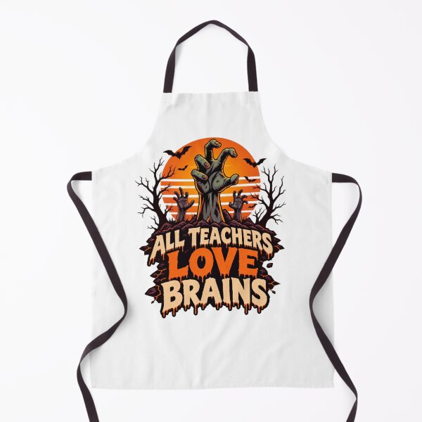 Item preview, All Teachers Love Brains designed and sold by LuveraxArt.