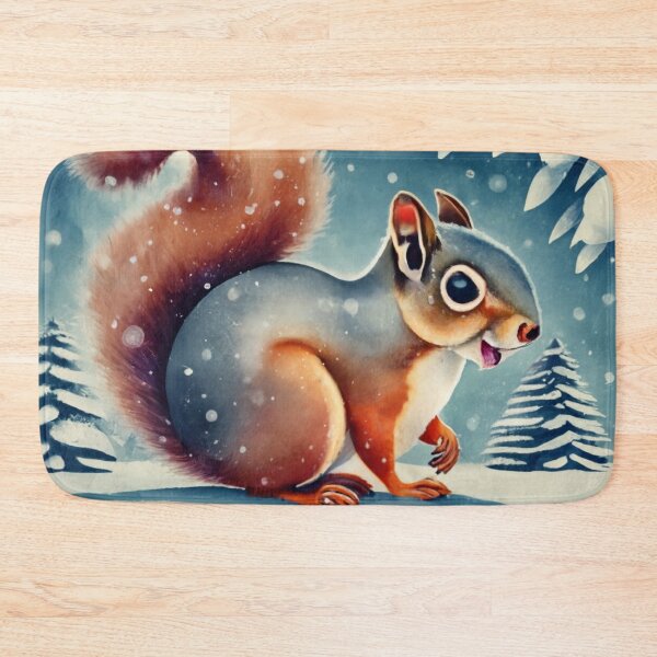 Item preview, Squirrel Under Snowy Leaves designed and sold by Gustavo Navarro.
