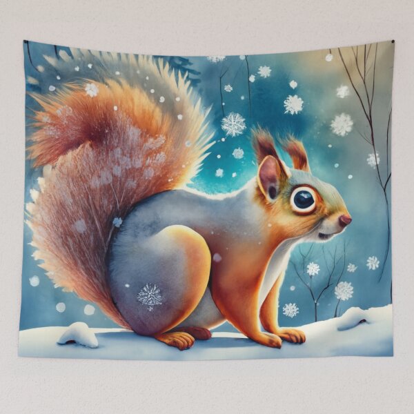 Item preview, Squirrel in a Winter Forest designed and sold by Gustavo Navarro.