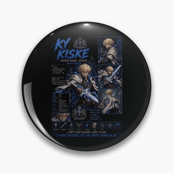Item preview, Ky Kiske Guilty Gear Strive Blue Warrior Design designed and sold by PrestonChild.