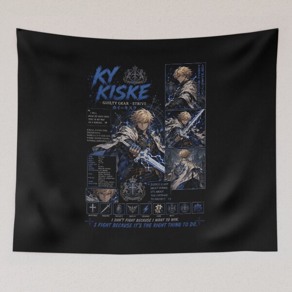 Item preview, Ky Kiske Guilty Gear Strive Blue Warrior Design designed and sold by PrestonChild.