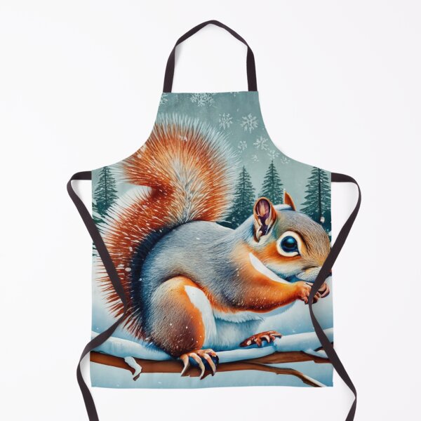 Item preview, Red Squirrel on Snowy Ground designed and sold by Gustavo Navarro.