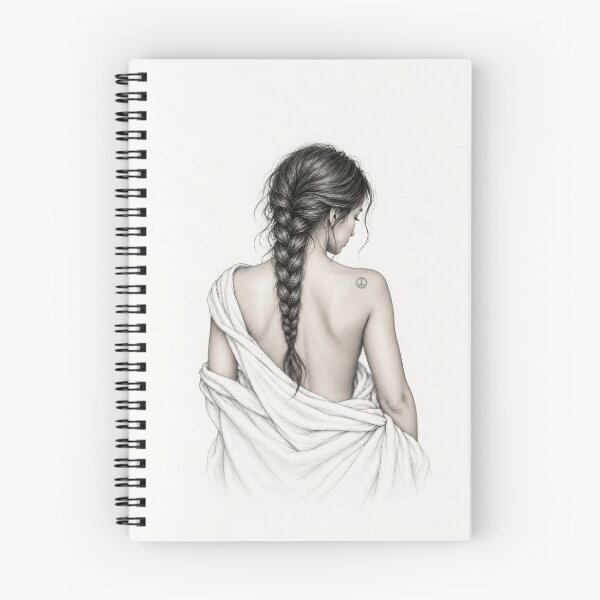 Item preview, Draped Woman with Peace Tattoo designed and sold by Haleema Rauf.
