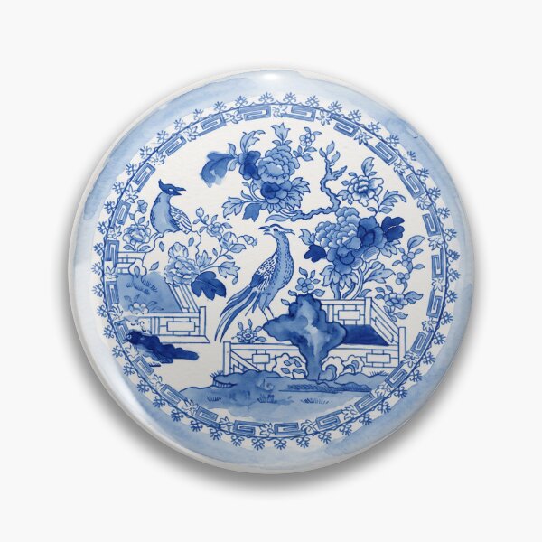 Item preview, Chinoiserie Blue Willow Bird Plate designed and sold by Fani*.