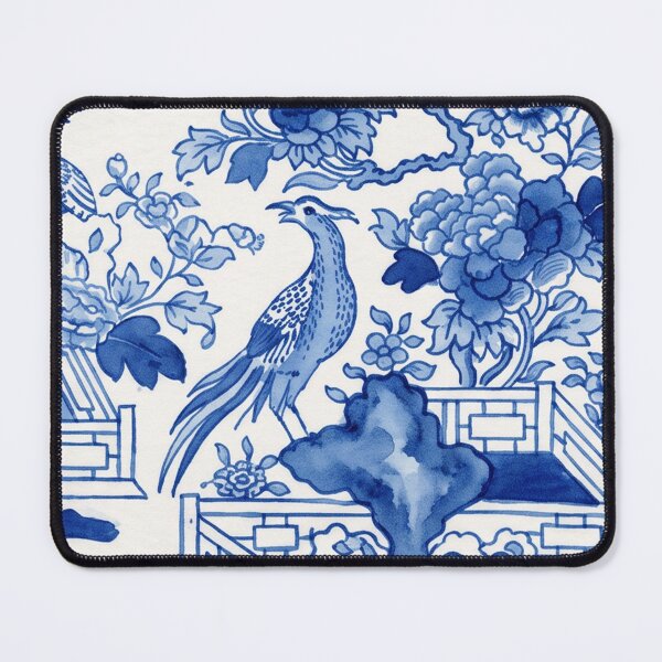 Item preview, Chinoiserie Blue Willow Bird Plate designed and sold by Fani*.