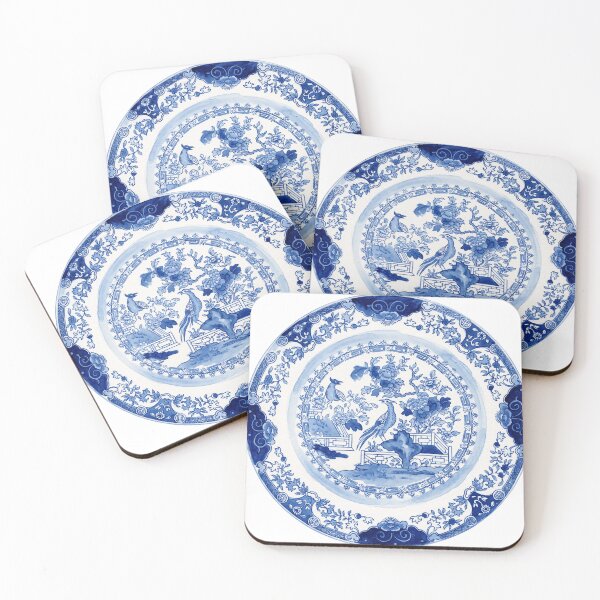 Item preview, Chinoiserie Blue Willow Bird Plate designed and sold by Fani*.
