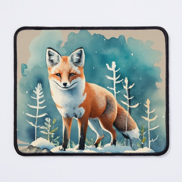 Item preview, Fox Sitting Under Winter Sky designed and sold by Gustavo Navarro.