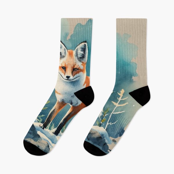 Item preview, Fox Sitting Under Winter Sky designed and sold by Gustavo Navarro.