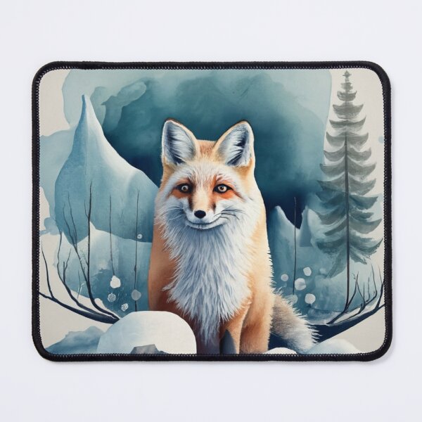 Item preview, White Fox in Winter Woods designed and sold by Gustavo Navarro.