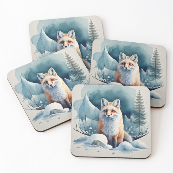 Item preview, White Fox in Winter Woods designed and sold by Gustavo Navarro.