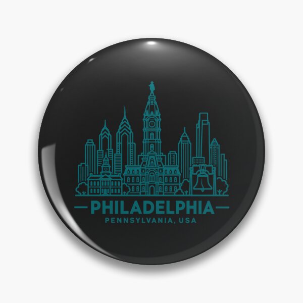 Item preview, Philadelphia Pennsylvania USA Line Art Skyline Poster designed and sold by CMYKStudio.