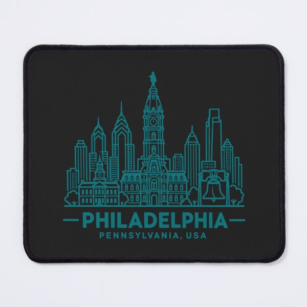 Item preview, Philadelphia Pennsylvania USA Line Art Skyline Poster designed and sold by CMYKStudio.