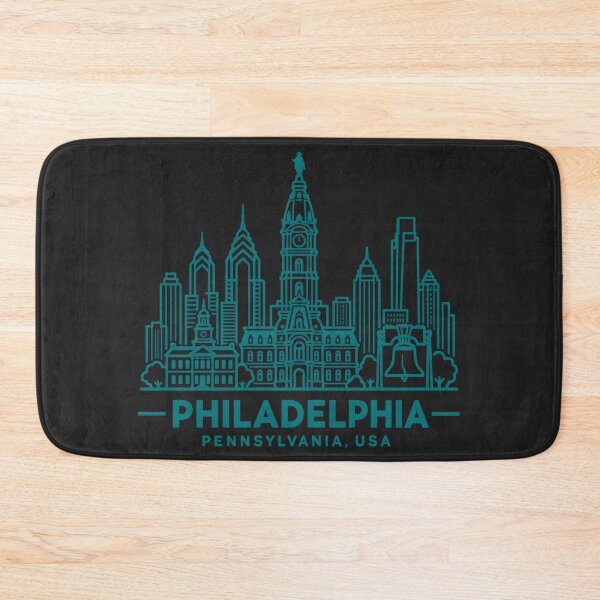 Item preview, Philadelphia Pennsylvania USA Line Art Skyline Poster designed and sold by CMYKStudio.