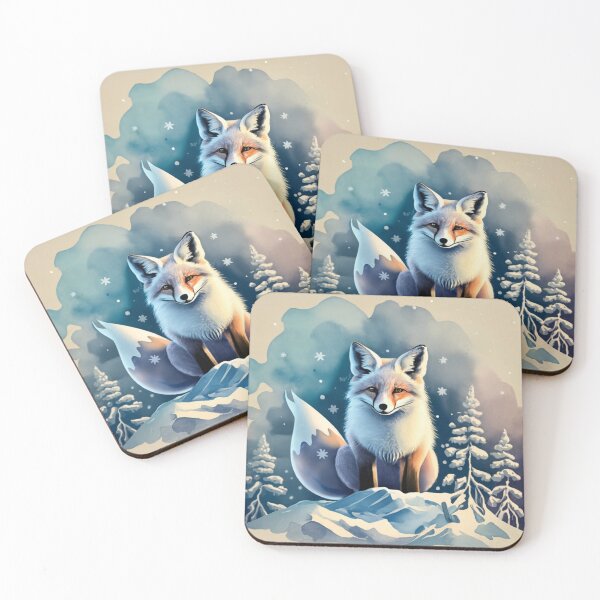 Item preview, Fox Portrait in Falling Snow designed and sold by Gustavo Navarro.