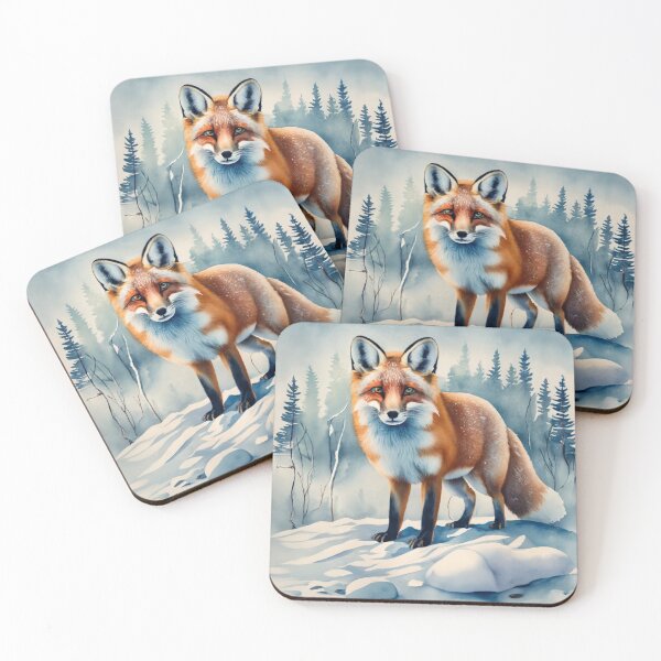 Item preview, Arctic Fox Beneath Winter Moon designed and sold by Gustavo Navarro.