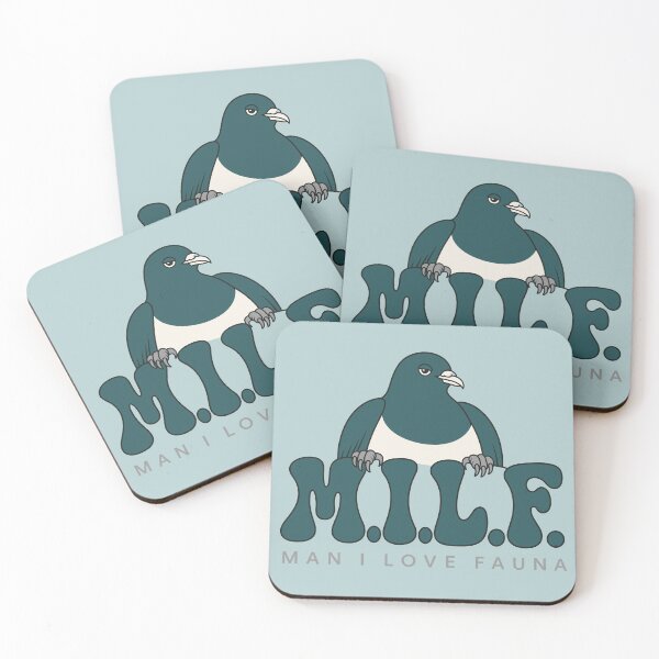 Item preview, Kererū M.I.L.F. Man I Love Fauna NZ Bird designed and sold by MvuuStudio.