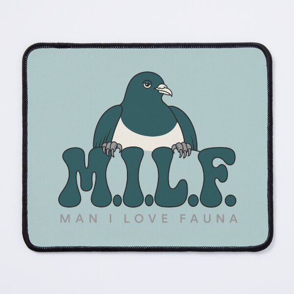 Item preview, Kererū M.I.L.F. Man I Love Fauna NZ Bird designed and sold by MvuuStudio.