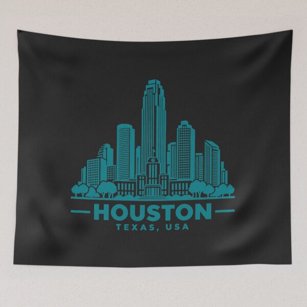 Item preview, Houston Texas USA Line Art Skyline Poster designed and sold by CMYKStudio.