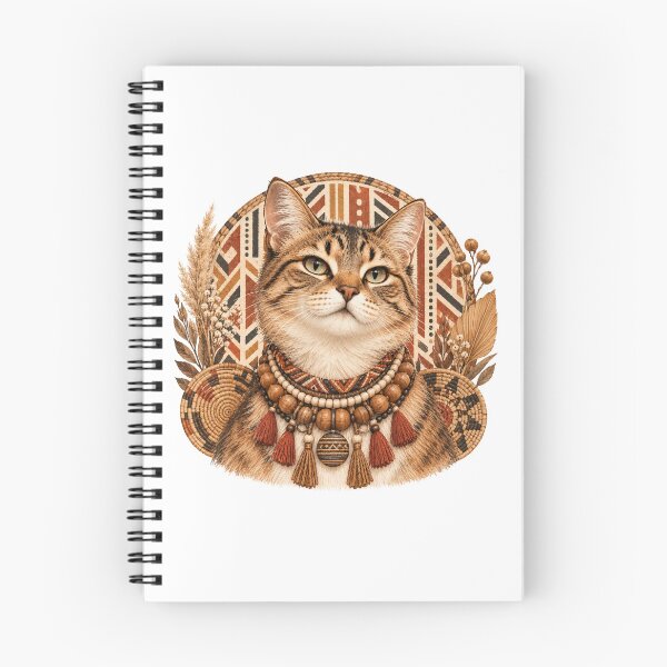Item preview, Boho Tabby Cat with Woven Beads designed and sold by CanArtVision.