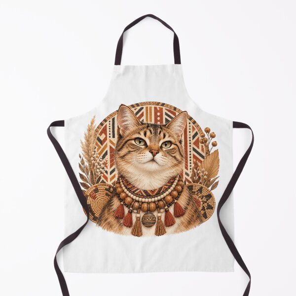 Item preview, Boho Tabby Cat with Woven Beads designed and sold by CanArtVision.