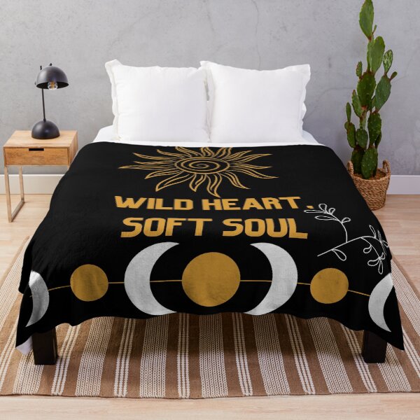 Item preview, Wild Heart Soft Soul Boho Hippie Style Print designed and sold by Pamthedesigner.