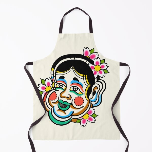 Item preview, Okame Japanese Mask Sakura Art designed and sold by MARCOSURREAL.