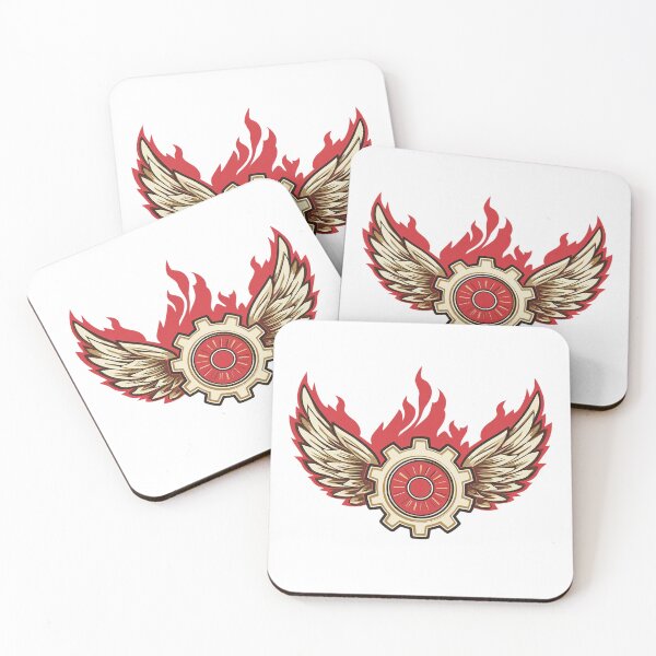 Item preview, Winged Gear Flame Emblem – Speed and Power Vector Symbol designed and sold by Alphakenon.