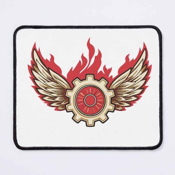 Item preview, Winged Gear Flame Emblem – Speed and Power Vector Symbol designed and sold by Alphakenon.