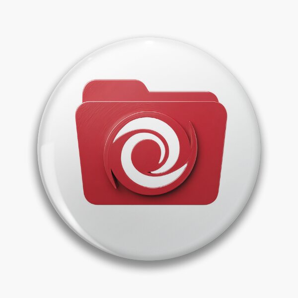 Item preview, Red Folder with Spiral Cutout – Minimalist Icon Design designed and sold by Alphakenon.