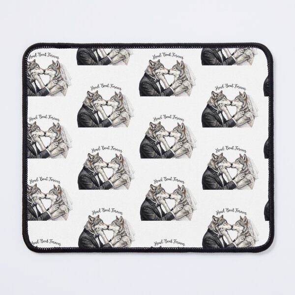 Item preview, Wolf Couple Wedding Kiss designed and sold by Tiffany Roy.