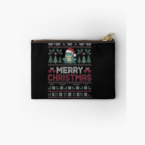 Item preview, Merry Christmas Frog Ugly Sweater Style Holiday Design designed and sold by MiALopezArt.