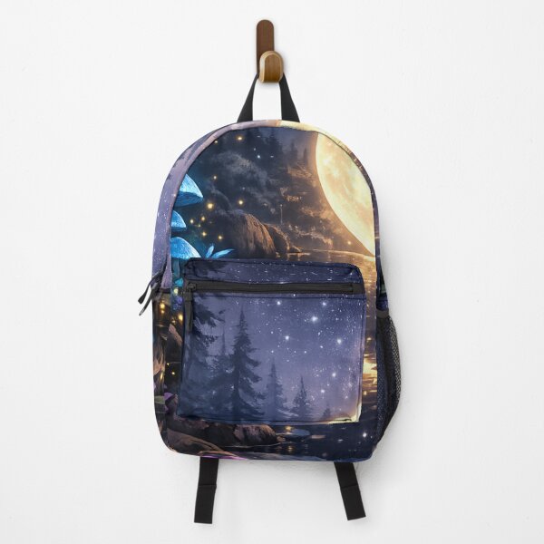 Item preview, Celestial Moon Sanctuary – Magical Forest Night Fantasy Art designed and sold by Alphakenon.