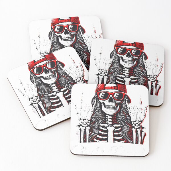 Item preview, Graphic Girls Rock, Rock'n Roll Girl, Skeleton Rocker Cool Punk Rock Mens designed and sold by NikkiFoxs.