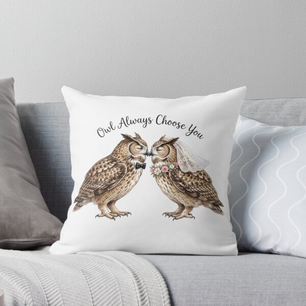 Item preview, Owl Couple Wedding Nuzzle designed and sold by Tiffany Roy.