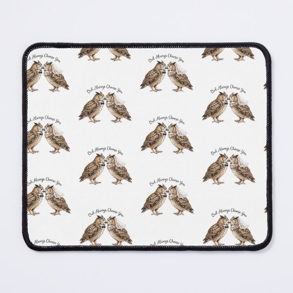 Item preview, Owl Couple Wedding Nuzzle designed and sold by Tiffany Roy.